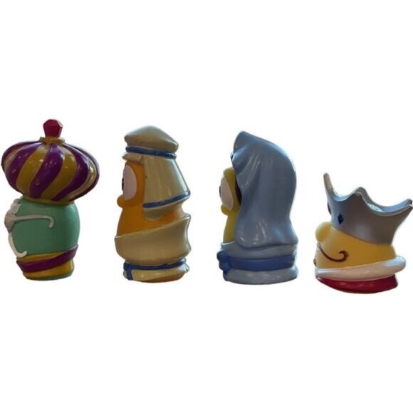 Veggie Tales Nativity Mary Gourd Joseph Gourd King Pa Grape King Mr Lu Figures - Picture 4 of 6